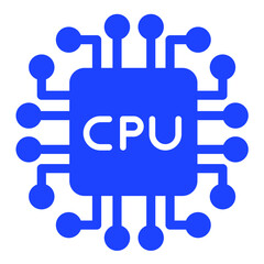 Cpu Vector Icon Design Illustration