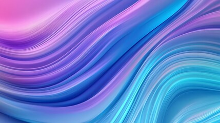 Obraz premium Vibrant abstract striped gradient background with flowing cool tones