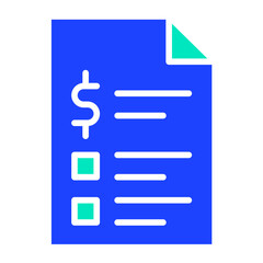 Invoice Vector Icon Design Illustration