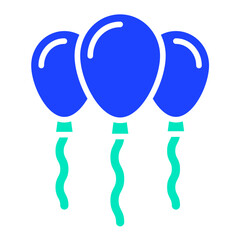Balloons Vector Icon Design Illustration