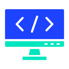 Coding Vector Icon Design Illustration