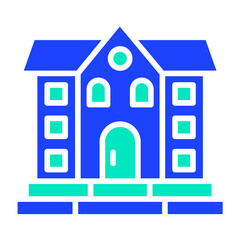 Mansion Vector Icon Design Illustration