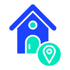 House Location Vector Icon Design Illustration