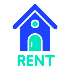 Rent Vector Icon Design Illustration