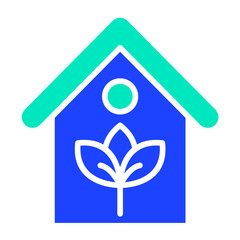 Eco house Vector Icon Design Illustration