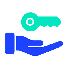 Fototapeta premium Key Vector Icon Design Illustration