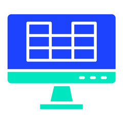 Column Vector Icon Design Illustration