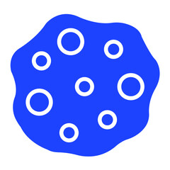 Asteroid Vector Icon Design Illustration