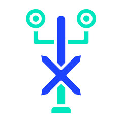 Traffic signal Vector Icon Design Illustration