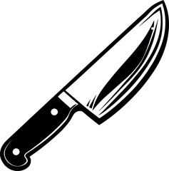 Obraz premium knife vector silhouette line art 