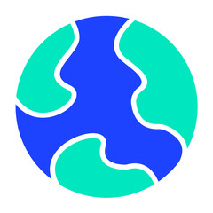 Earth Vector Icon Design Illustration