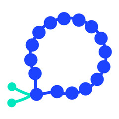 Beads Vector Icon Design Illustration