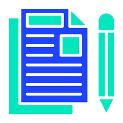 Fototapeta premium Article Vector Icon Design Illustration