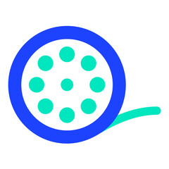 Film reel Vector Icon Design Illustration