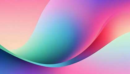 Abstract Colorful Wavy Background with Smooth Gradient Design