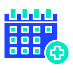 Obraz premium Calendar Vector Icon Design Illustration