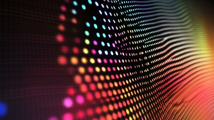 Colorful screen tone frame with playful gradients and halftone textures