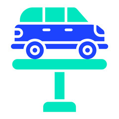 Car lift Vector Icon Design Illustration