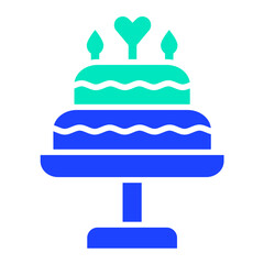 Cake Vector Icon Design Illustration