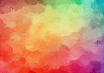 Vibrant watercolor texture blends warm and cool hues softly. AI Generated