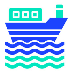 Boat Vector Icon Design Illustration