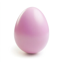pastel pink Easter egg isolated on white background