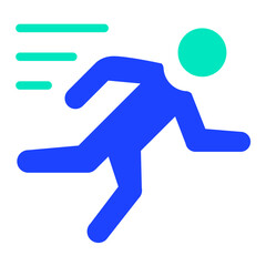 Sport run Vector Icon Design Illustration