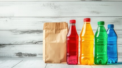 Drinks, lunch bag, wood, refreshment, picnic