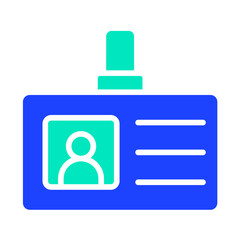 Obraz premium Id Card Vector Icon Design Illustration