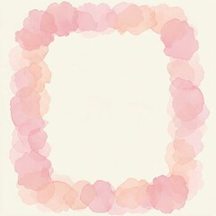 Abstract Soft Watercolor Border