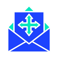 Move Vector Icon Design Illustration