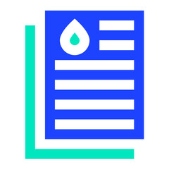 Obraz premium Oil Analysis Vector Icon Design Illustration