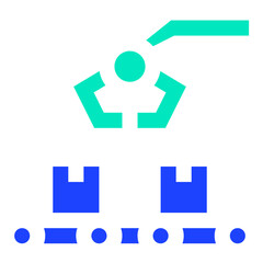 Conveyor Belt Vector Icon Design Illustration