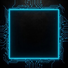 Digital Circuit-Themed Frame