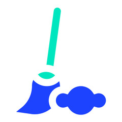 Broom Vector Icon Design Illustration