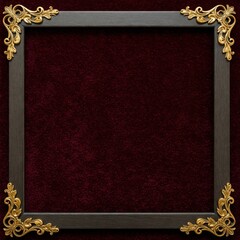 Obraz premium Classic Ornate Frame with Gold Details