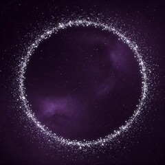 Cosmic Starlit Circular Frame