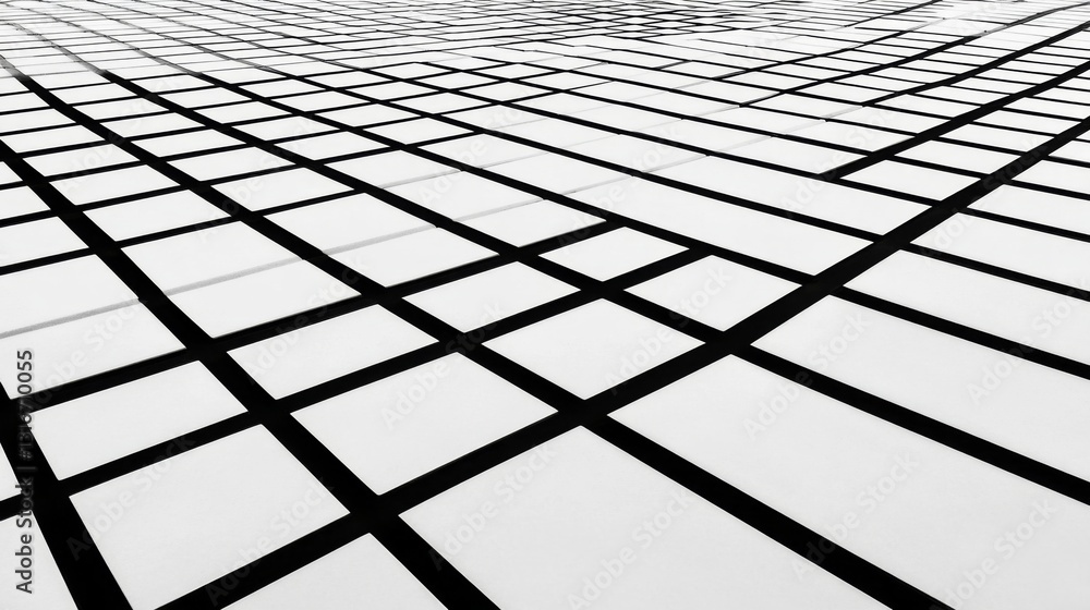 Aufkleber clean, straight lines creating a minimalist grid pattern on a soft background, perfect for conveying