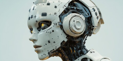 A glowing digital era of robotic innovation