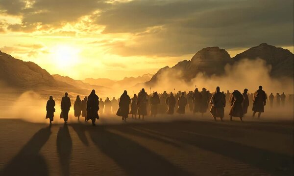 God Guides the Israelites to Walk Through the Wilderness Path