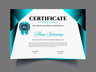 Obraz premium Professional unique modern Certificate design template