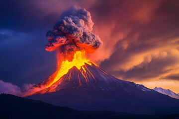 Disaster's volcano eruption
