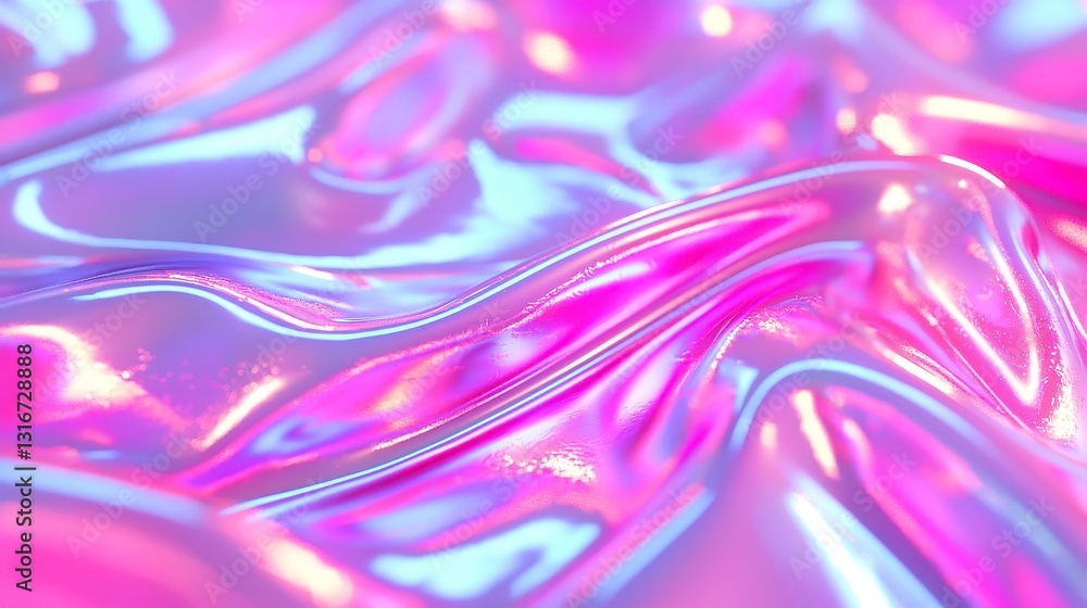 Poster shimmering spectral film texture, a vibrant abstract design featuring a kaleidoscope of colors and e