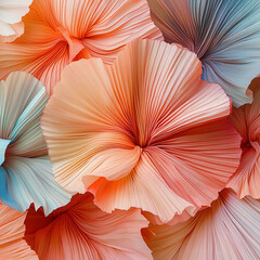 Luxurious background design with adenium flowers flowers image created with AI, Colored floral background made of flowers and flower petals of different shapes and textures, 