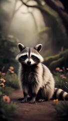 Obraz premium Racoon
