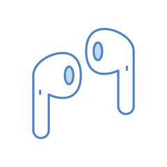 Earbuds stock illustration