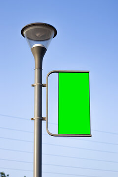 Hoarding with green screen color 
