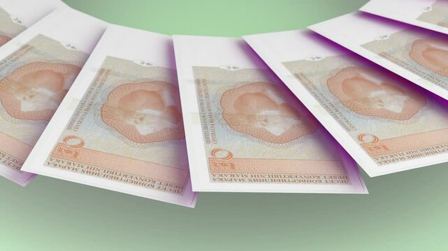 clear Looping Design 10 Marka Curency of Bosnia and Herzegovina