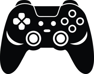 Gamepad Icon, Game Controller Silhouette Vector, Video Game Controller, Joystick