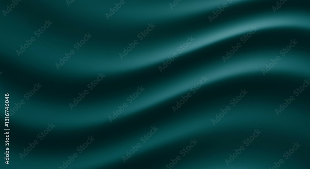 Poster a smooth, wavy texture in a deep teal color, evoking a sense of calm and fluidity.